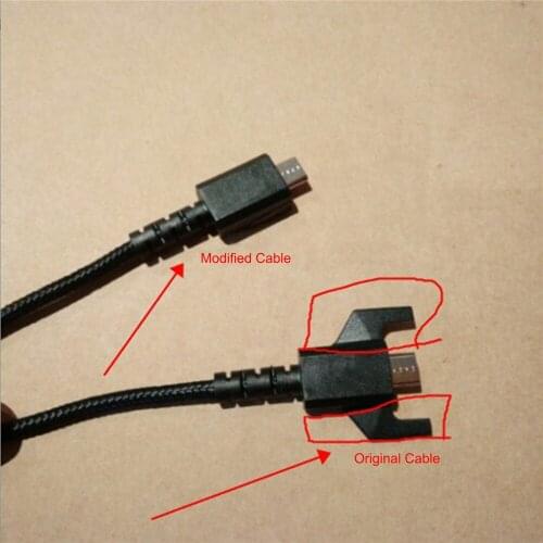 USB Mouse Cable Modified Earphone Wire Replacement for Logitech G533 G633 G933 Headphone Cable