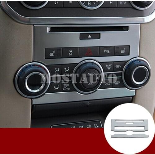 For Land Rover Discovery 4 Inner Center Console CD Panel Cover Trim 2012-2016 2pcs Car Accessories Interior Car Decor