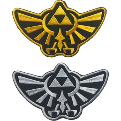 Embroidered stickers Zelda Legends Wings Armbands Royal emblem logo Tactical military badge Clothes fabric