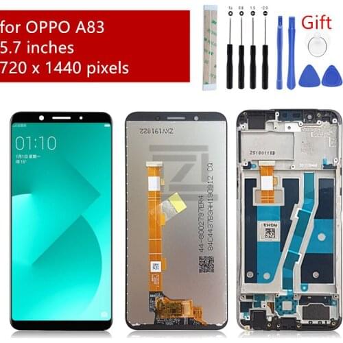 For OPPO A83 lcd Display touch screen digitizer assembly with frame lcd panel for OPPO a83 screen replacement repair parts