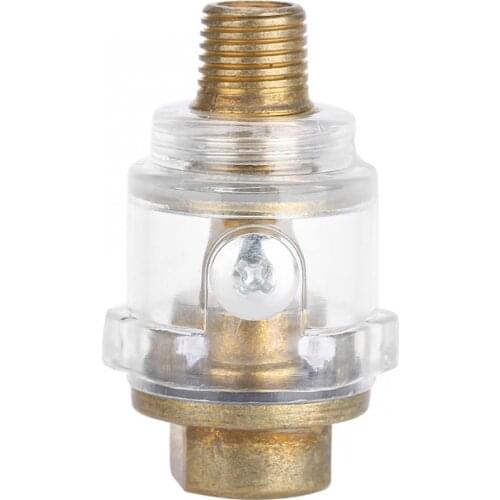 1/4" BSP Mini In Line Air Tool Oil Lubricator Oiler Compressor Pipe Automatic Lubrication