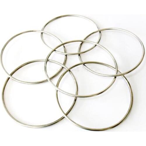 1sets six Connected Rings Kit 6 Linking Rings with Magnet Steel Pipe diameter 31cm street Magic Tricks Magic Props