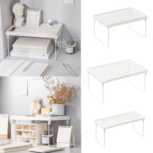 1PC New Home Closet Organizer Storage Shelf Cabinet Holders for Kitchen Rack Space Saving Wardrobe Decorative Shelves