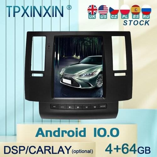 10.0 For Infiniti FX FX35 FX45 2003 - 2009 Android Car Stereo Radio with Screen Tesla Radio Player Car GPS Navigation Head Unit