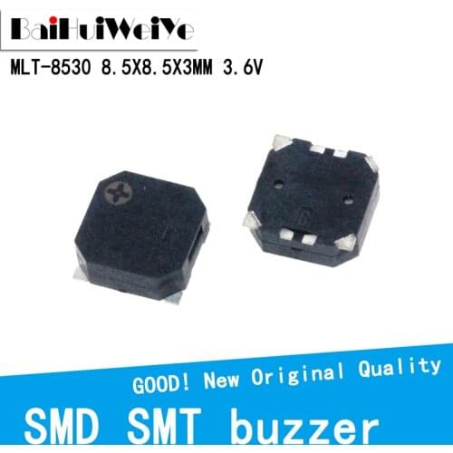 10PCS/LOTE MLT-8530 passive SMD SMT buzzer side phonate 8.5*8.5*3mm 3.6V MLT8530 pronunciation passive side AAC New Good Quality