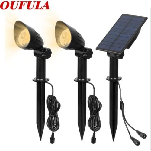 BROTHER Solar Lawn Light Spotlight One For Two Home Courtyard LED Street Light Outdoor Waterproof Garden
