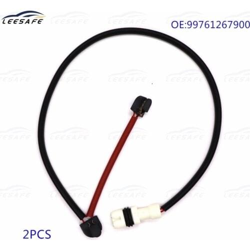 2PCS 99761267900 Front Brake Pad Wear Sensor for PORSCHE 911 Targa Convertible 997 BOXSTER 987 Brake Pad Alarm Line Replacement