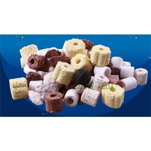 Fish tank ten in one filter material activated carbon ceramic ring bacterial house bacterial ball 500g 1000g