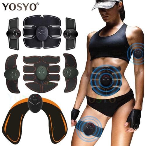 EMS Wireless Muscle Stimulator Trainer Smart Fitness Abdominal Training Electric Weight Loss Stickers Body Slimming Massager