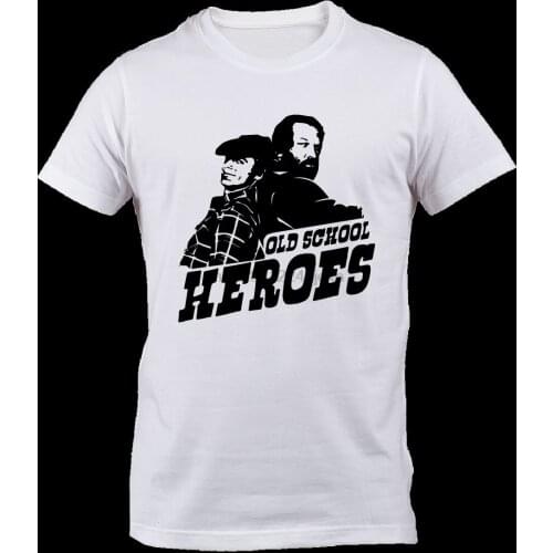 T-Shirt Bud Spencer E Terence Hill Old School Heroes Altrimenti Ci Arrabbiamo cool Casual Pride TShirt Men Unisex Fashion Tshirt