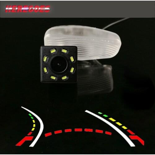 HD Wireless Car CCD Rear Camera Fisheye 4 8 12 led dynamic Night Vision bracket waterproof For For Honda XRV X-RV 2014 2015 2016