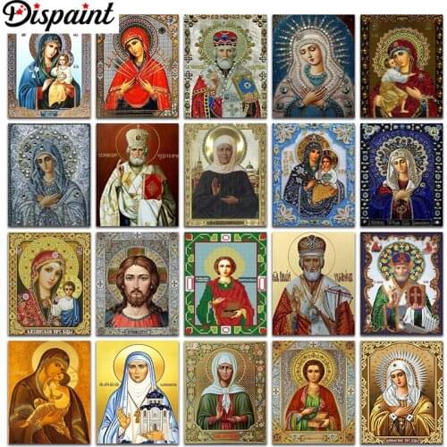Dispaint Full Square/Round Drill 5D DIY Diamond Painting "Religious figure" 3D Embroidery Cross Stitch 5D Home Decor Gift