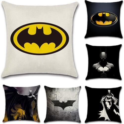 Movie comic sign mark cushion cover Pillow case sofa car Chair Decoration for home kids boy bedroom gift friend present