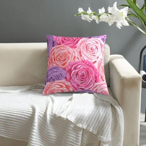 Beautiful Roses Seamless Pattern pillowcase printed cushion cover sofa waist pillow pillow cover
