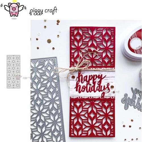 Piggy Craft metal cutting dies cut die mold Irregular rectangular frame Scrapbook paper craft knife mould blade punch stencils