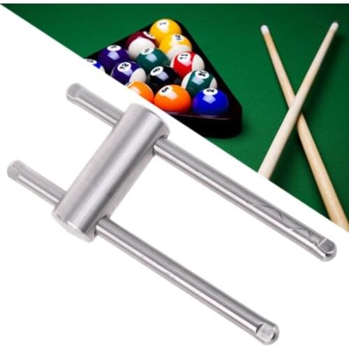 Stainless Steel Cue Tip Press Tool Shaper for 14mm Pool Snooker Billiard Flat U2JB