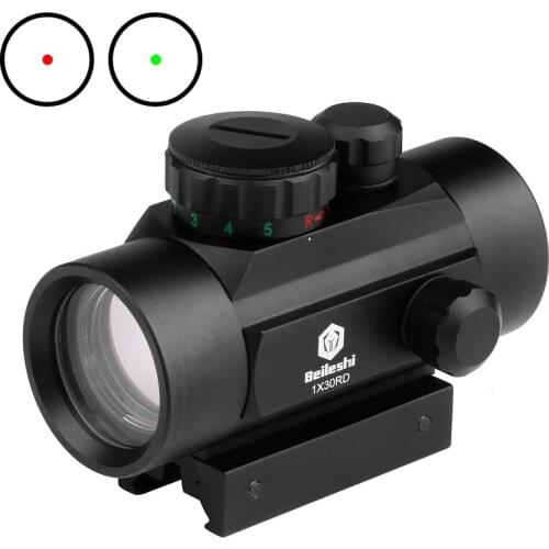 Hunting Red Dot Scope hunting Red Dot Sight Riflescope 1X30RD for 11mm/22mm Mount For Airsoft Gun Accessories