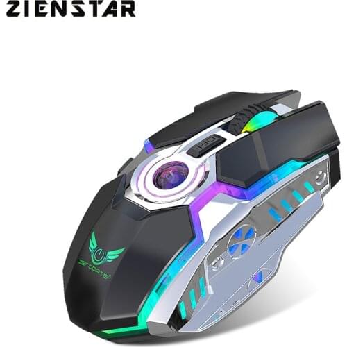 Rechargeable 2.4GHz Wireless Gaming Mouse With RGB Light Connect for Macbook,Computer PC, Laptop