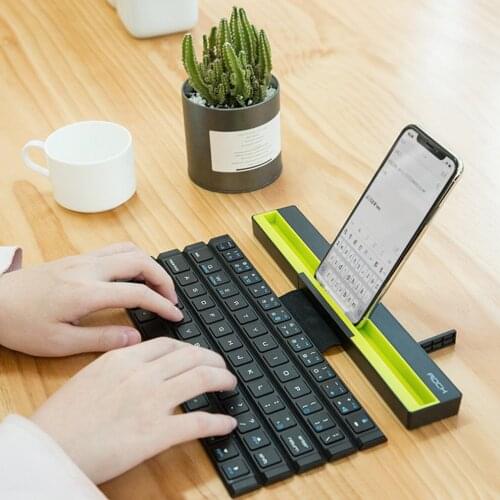Portable Mini Folding Keyboard Foldable Wireless Bluetooth-compatible Keyboard For Tablet For Iphone Laptop Smartphone For Ipad