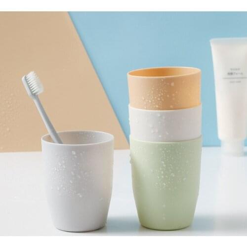 Portable Washing Mouth Cups Bathroom Plastic Toothbrush Holder Travel Good Morning Cup Eco-friendly PP Material Bathroom Sets