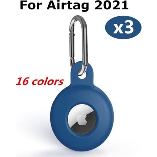 3pcs/2pcs/1pc premium silicone Case for Apple airtags holder with keychain protective cute case for air tag accessories