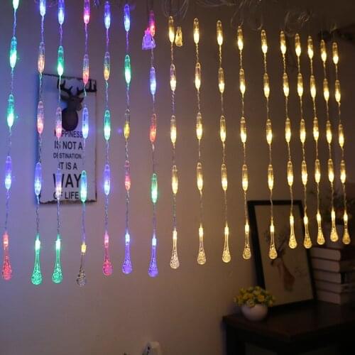 2.5M LED Icicle String Lights Christmas Fairy Lights garland Outdoor Home For Wedding/Party/Curtain/Garden New Years Decoration