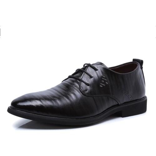 Men shoes Handmade Men Patent leather Shoes Lace-Up Wear Comfortable Men Dress Wedding Shoes Prom Mens Loafers