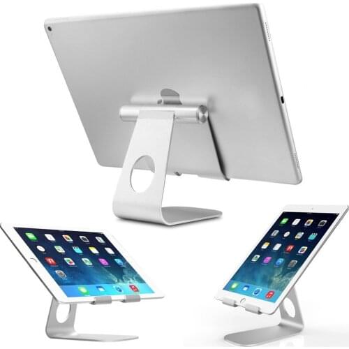 270 Rotatable Aluminum Desktop Tablet Mount Stand For iPad Mini Air Kindle iPhone Samsung Tablet