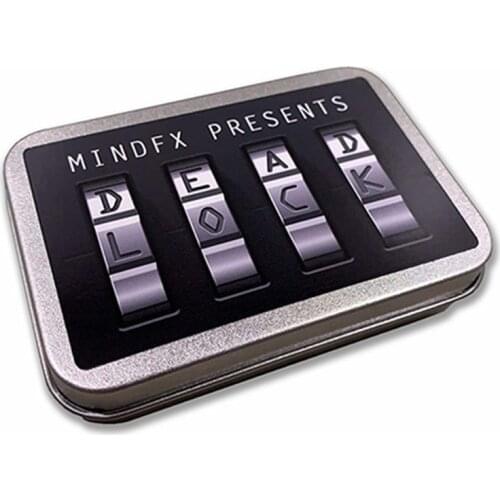 Dead Lock Magic Tricks Medium Size Prediction Lock Induction Coded Close Up Street Magic Props Gimmick Mentalism Magia Toy Funny