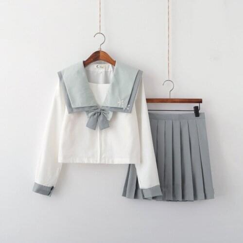 Japanese JK Uniform Cute Girls Preppy Style Skirt Sailor Suit Cosplay Costumes Lolita Anime Clothing Class Uniform
