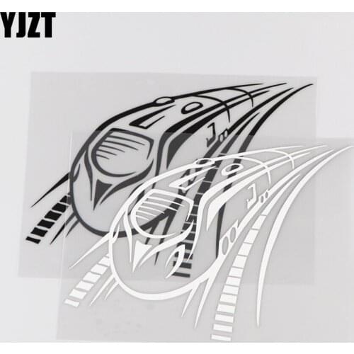 YJZT 18.6CM*13.2CM Train Pattern Car Sticker Vinyl Decal Decorate 1A-0057