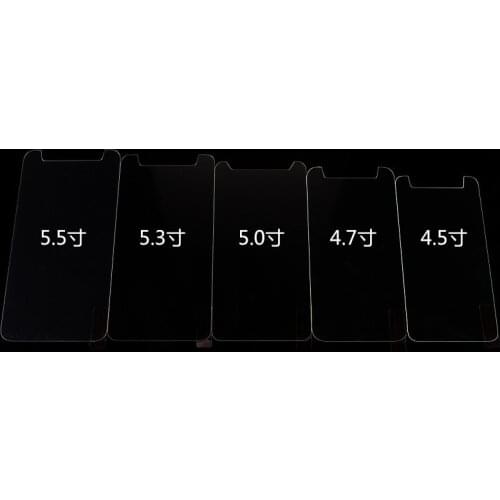 10Pcs 9H 2.5D Ultra thin Universal 4.5 4.7 5 5.3 5.5 inch Phone Tempered Glass touch Screen Protector Film for Huawei Xiaomi ZTE