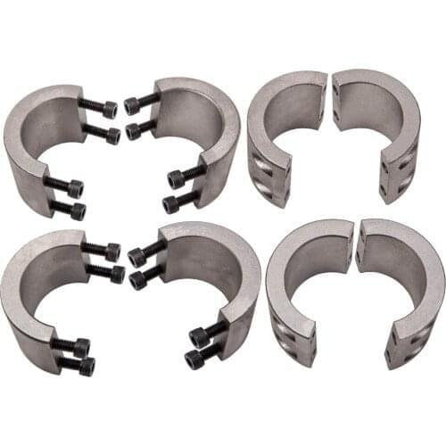 4x Steel Bolt On Tube Clamps 1.75" 1 3/4" Roll Cage Mounts Lightbar Tire Mount