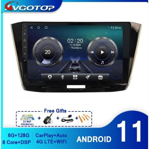 AVGOTOP Android 11 Car Radio for VW PASSAT 2016 2017 Carplay Auto Multimedia WiFi GPS Head Unit