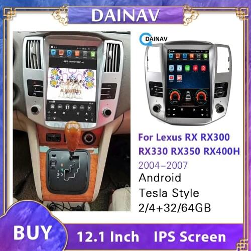 Vertical Screen Car Multimedia Player GPS Navigation Head Unit For Lexus RX RX300 RX330 RX350 RX400H 2004-2007 Car Stereo Radio