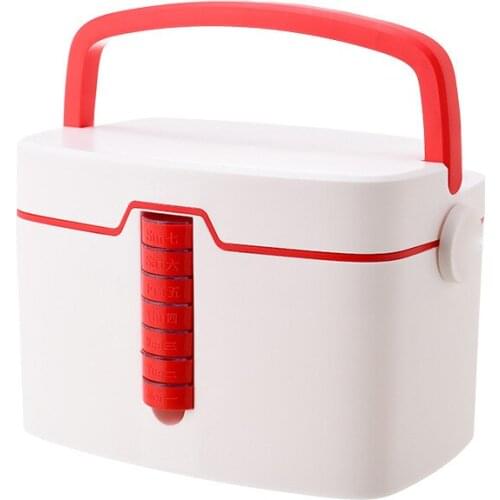 Large Portable Medicine Box Emergency Storage Box Multilayer Specification Plastic Medicine Box Home Medicine Toolbox