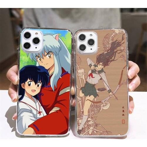 Inuyasha Phone Case Transparent soft For iphone 5 5s 5c se 6 6s 7 8 11 12 plus mini x xs xr pro max