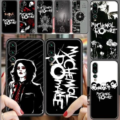 Punk Band My Chemical Romance Phone case For Huawei P Mate P10 P20 P30 P40 10 20 Smart Z Pro Lite 2019 black fashion hoesjes