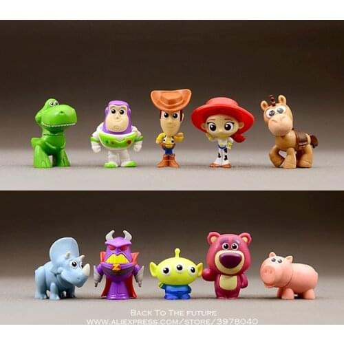 Disney Toy Story Woody Buzz Lightyear 3-4cm Action Figure Posture Anime Decoration Collection Figurine Toy model for children