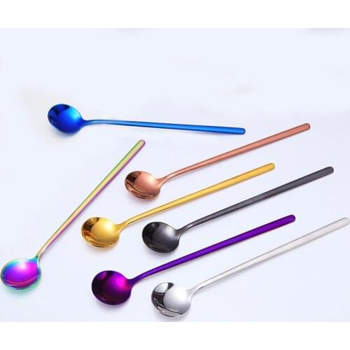 Coffee Spoon 304 Stainless Steel Stirring Milk Tea Ice Dessert Tiny Spoons Kitchen Accessories 7/14/28/42/84 Pcs Serving spoon