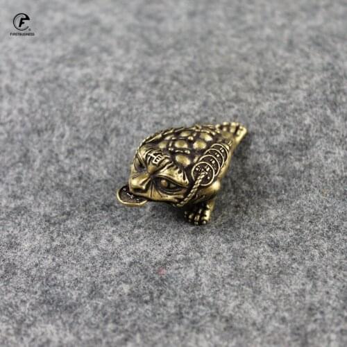 Solid Copper Money Toad Tea Ceremony Small Ornaments Tea Pet Antique Bronze Animal Bufo Figures Miniatures Desk Decoration Craft