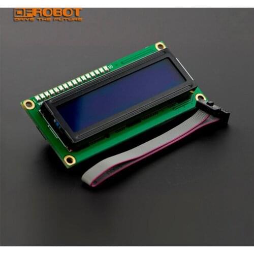 DFRobot IIC LCD1602 LCD Display Module V1.2 5V I2C TWI Gadgeteer interface Blue Back white char for Arduino Gadgeteer