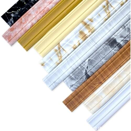 3D Pattern Wall Sticker Trim Line Skirting Border Decoration Waterproof Self Adhesive Baseboard Stickers Home Decor