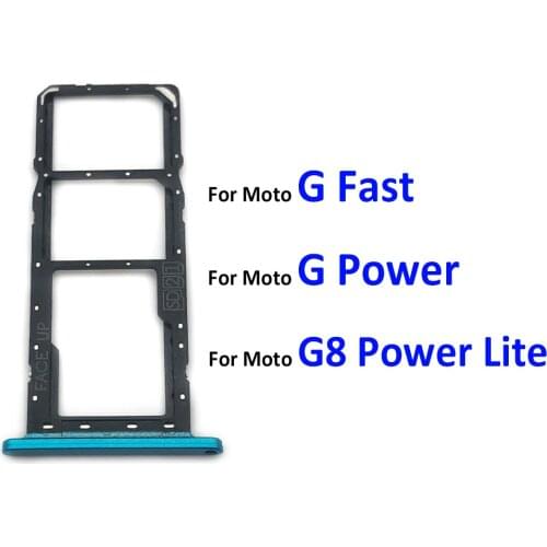 New Sim Card slot tray Holder For Moto G8 Power Lite / G Fast / G Power SIM Tray Repair Parts