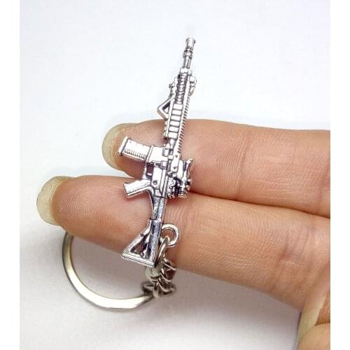 2019 New game Novelty Items mini Guns Keychain pendant Trinket Sniper Key Chain Jewelry Souvenirs Gift Men kids