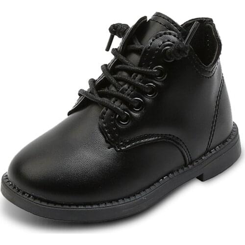 NEW Kids Shoes Solid Korean Martin Boot for Boys Soft Sole Girls Booots Child Short Ankle Boots Baby Toddler Bootie