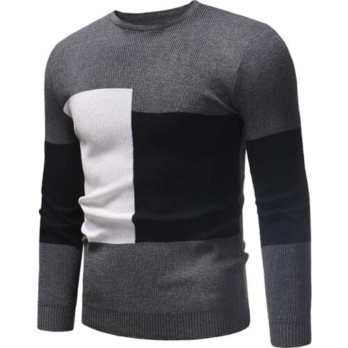 Autumn And Winter New Fashion Comfortable Mens Round Neck Sweater Cotton Thin Mens Pullover Sweaters Casual Knitted Sweater