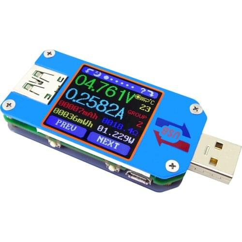 PHONEFIX UM25 UM25C Bluetooth USB Multimeter Current Voltage Capacity Tester with Battery Charge Measure Cable