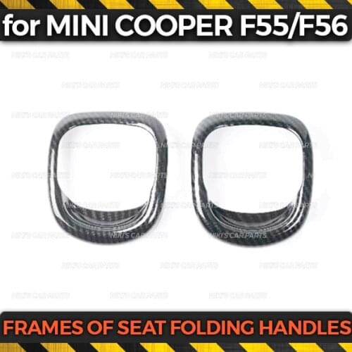 Frames of seat folding handles case for BMW Mini Cooper F56 2014-2018 ABS plastic 1 set / 2 pcs molding decoration car styling