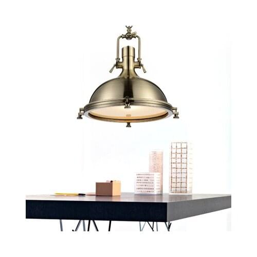 North America Loft Vintage Heavy Metal Loft Pendant Light For Dining Room Restaurant Bar Lamp E27 110-240v pendant lights